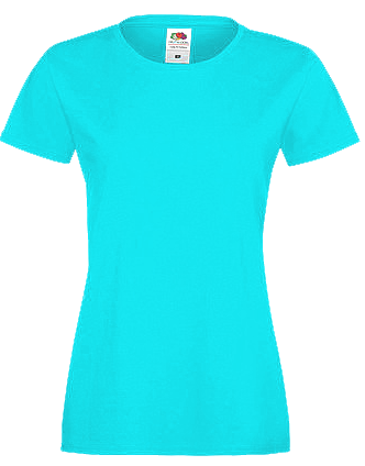 Damen Premium T-Shirt Azur Blau Damen Premium T-Shirt Azur Blau bedrucken lassen